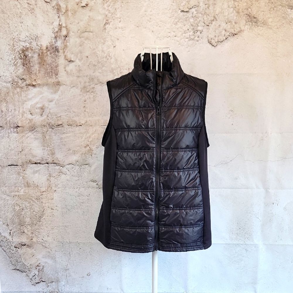 Avia Black Puffer Vest Womens Size L